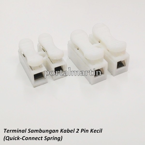 Jual Terminal Sambungan Kabel 2 Pin Kecil Model Jepit Quick Connect 2