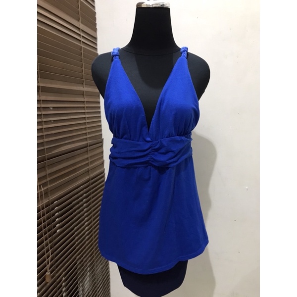 Jual Tank Top Biru Elektrik cocok untuk ke Pantai | Shopee Indonesia