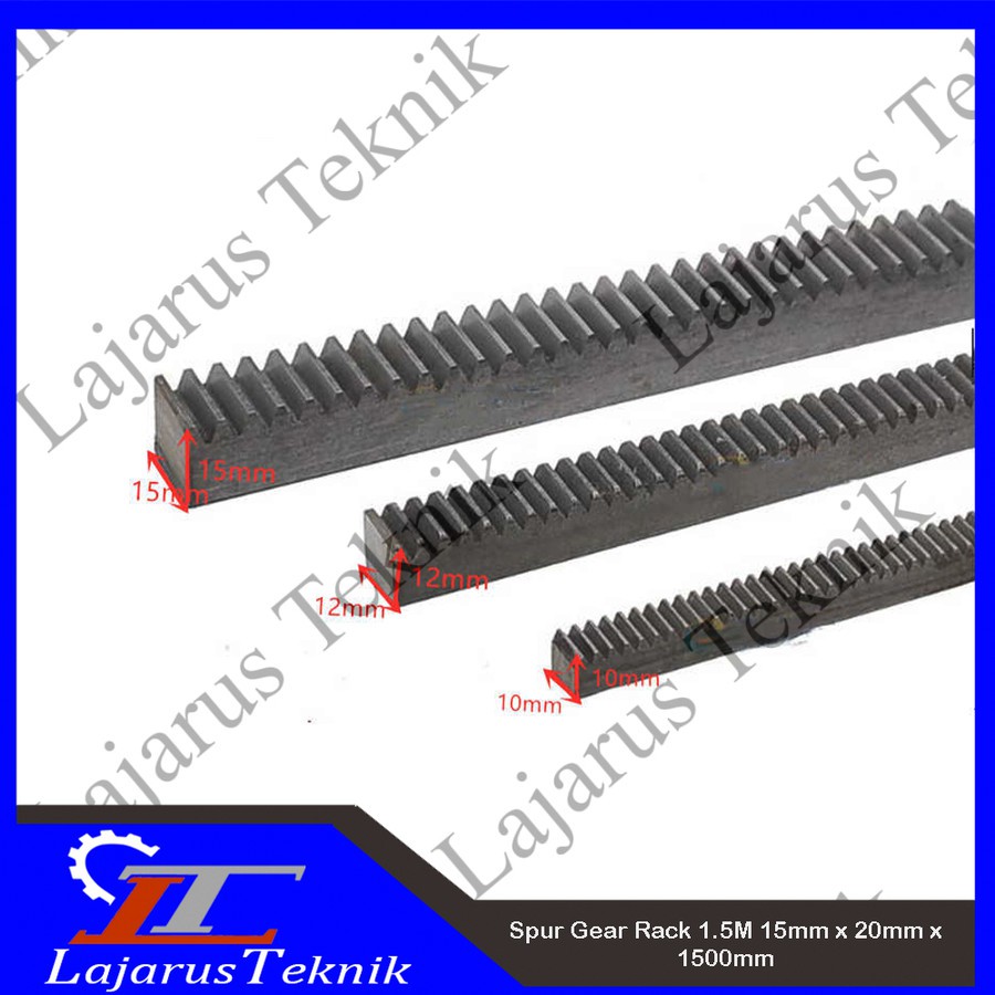Jual Spur Gear Rack 1.5M 15mm x 20mm x 1500mm | Shopee Indonesia