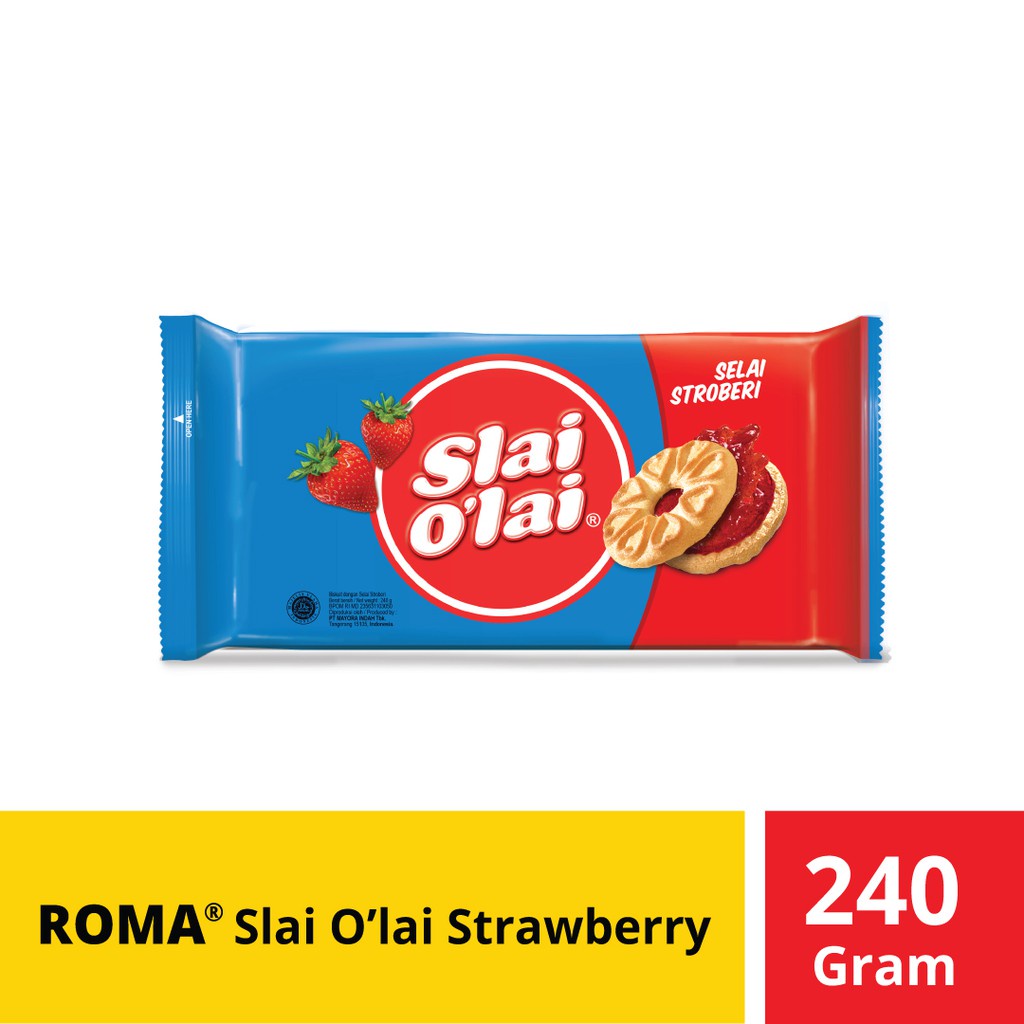 Jual BISKUIT SLAI OLAI STRAWBERRY PINEAPPLE BLUEBERRY 192 GRAM | Shopee ...