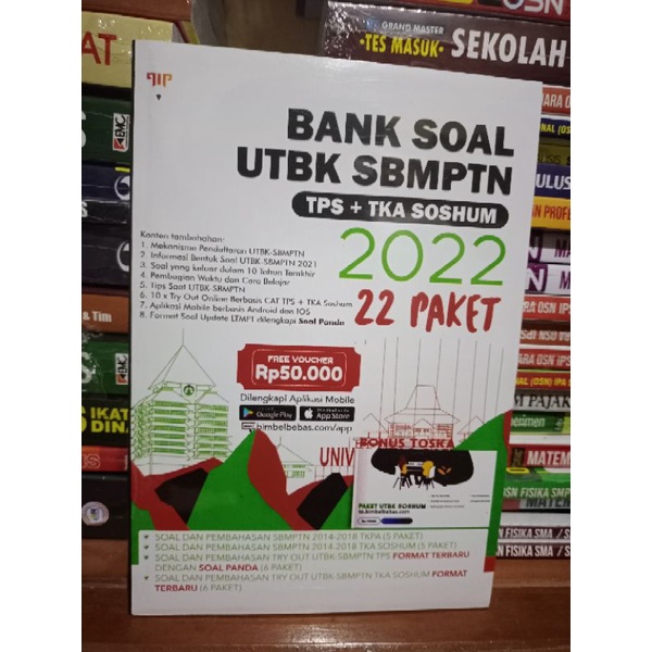 Jual Buku Bank Soal Utbk Sbmptn Tps Tka Soshum 2022 Shopee Indonesia