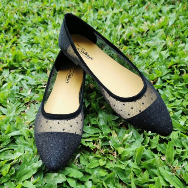 Jual Arlaine- Lucia Flatshoes Sepatu Brukat Sepatu Flat Shoes Wanita ...