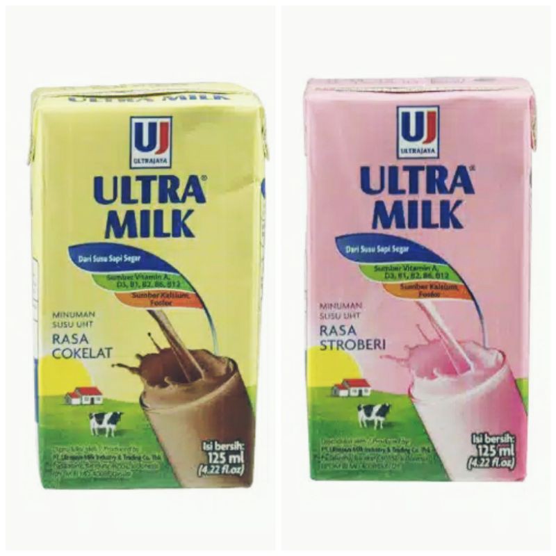 Jual Susu Uht Ultra Milk 125 Ml Shopee Indonesia