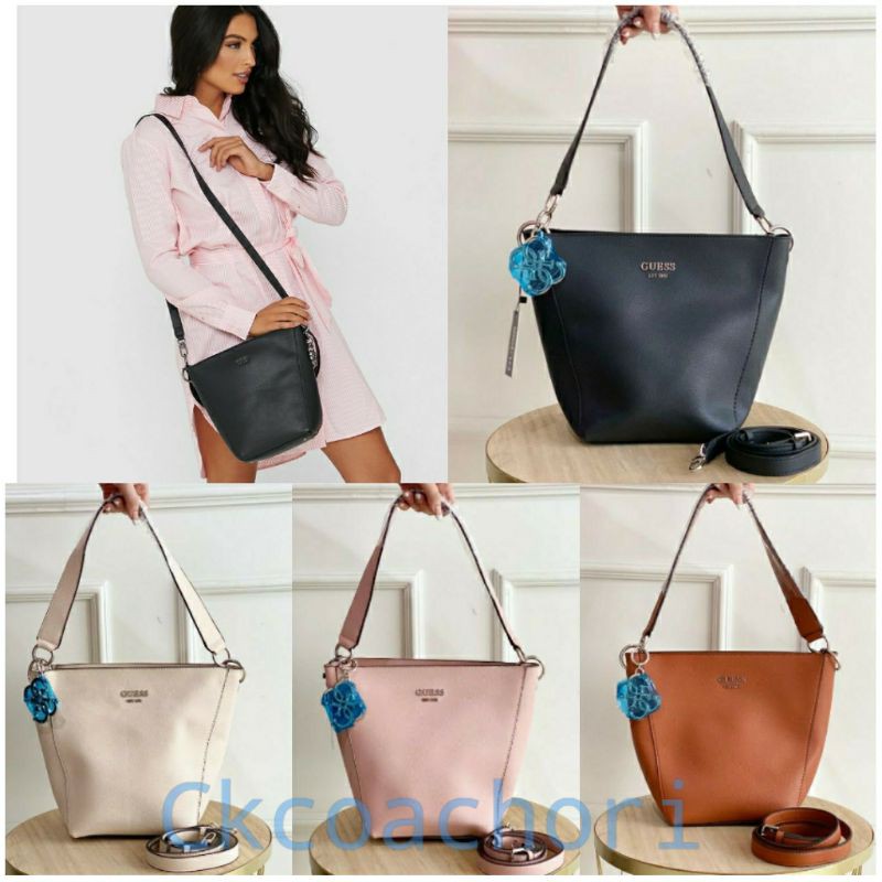 Guess cami crossbody bucket new arrivals