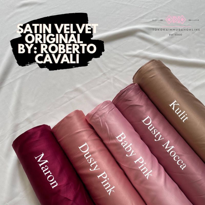 Jual Kain Satin Velvet Satin Polos Meteran Satin Silk Velvet Shopee Indonesia