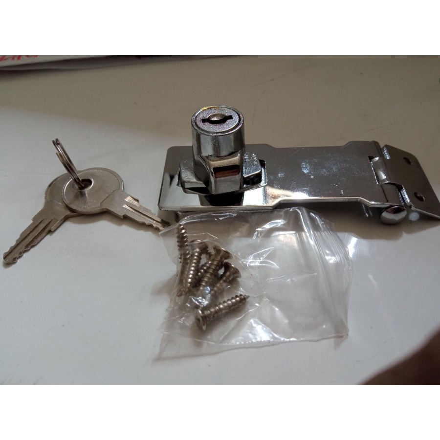 Jual Key Cylinder Overval 3 inch Kunci Haps Lock Gembok Pengait Pintu ...