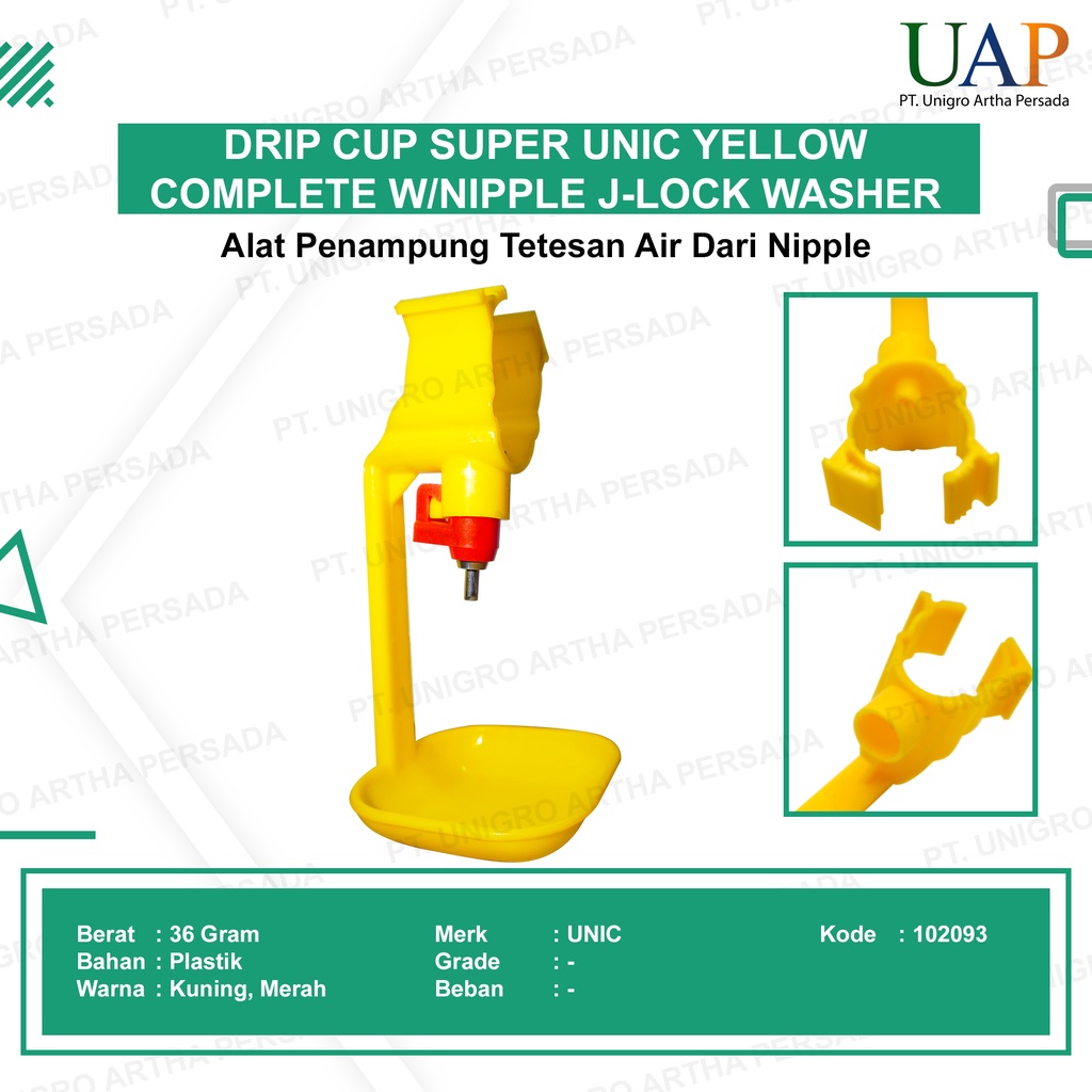 Jual Tempat Minum Ayam Otomatis Drip Cup Mangkok + Nipple Drinker 3/4 ...