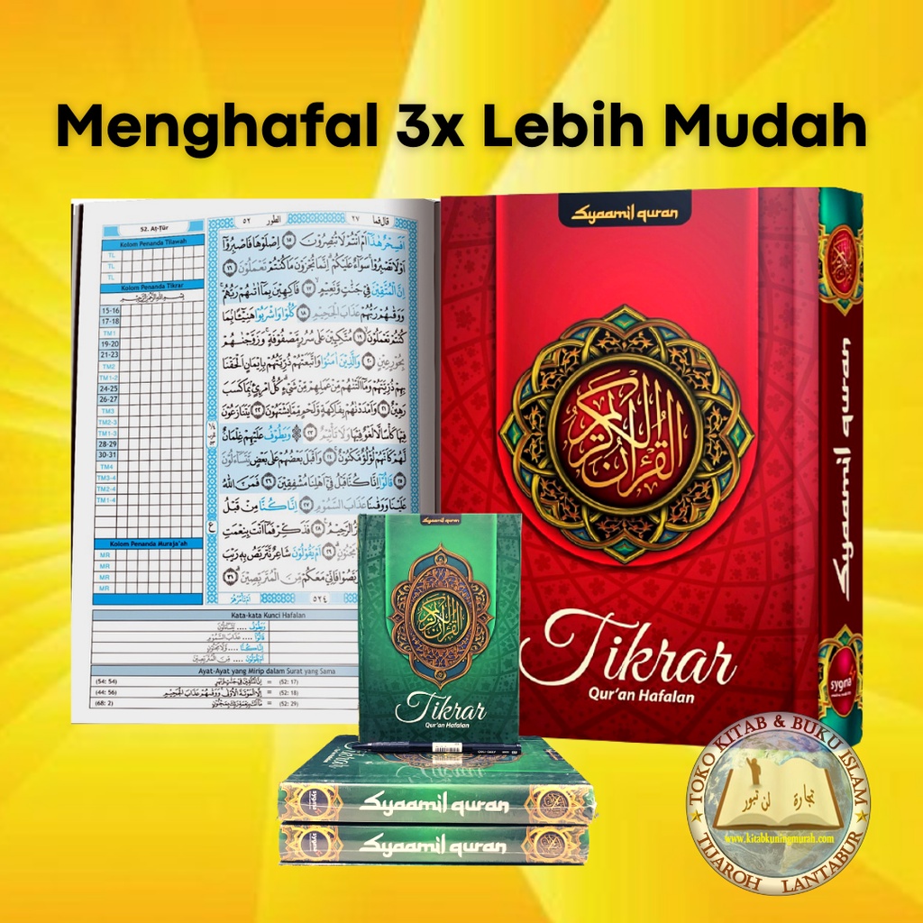 Jual Kitab Alquran Hafalan Mudah Tikrar - Hafal Tanpa Menghafal - Al ...