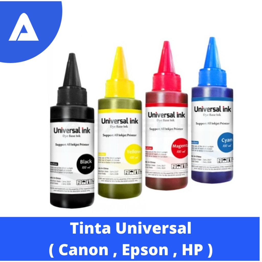 Jual Tinta Refill Printer Epson Canon HP Universal Ink Botol 100ml ...