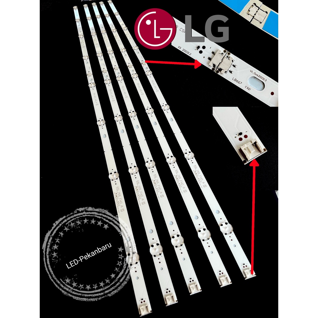 Jual BACKLIGHT LED TV LG 55 INC 55UJ632 55UJ632T 55UJ LAMPU BL INCH 3V ...