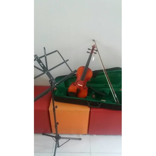 Jual paket biola set . shoulder rest . book stand | Shopee Indonesia