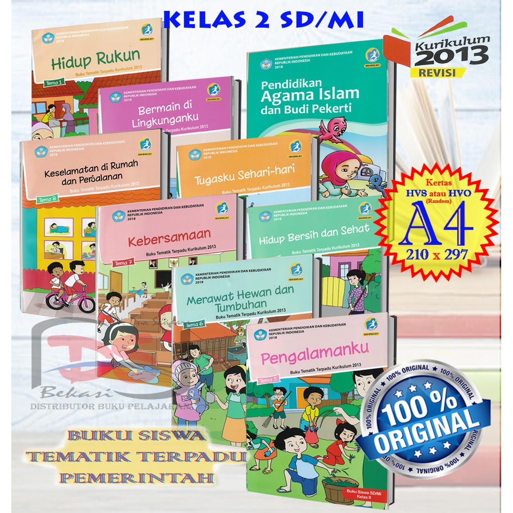 Jual BUKU SISWA Kelas 2 SD Tematik Terpadu Kurikulum 2013 Revisi 2017 ...