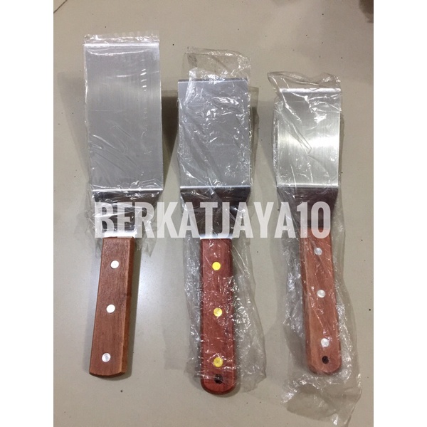Jual Spatula Stainless Sodet Sutil Teppanyaki Burger Roti Bakar Roti ...