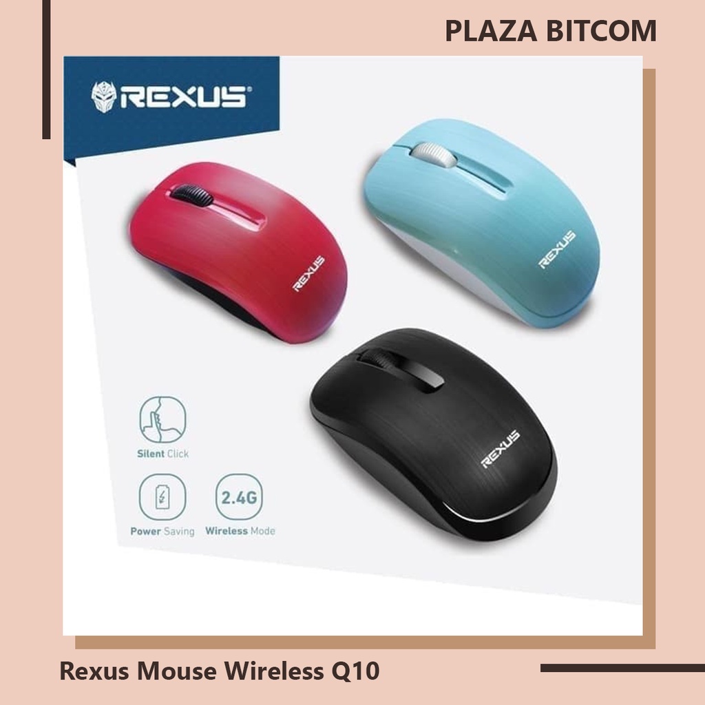 Jual Mouse Wireless Rexus Q10 Silent Click Original 100% | BITCOM PLAZA ...