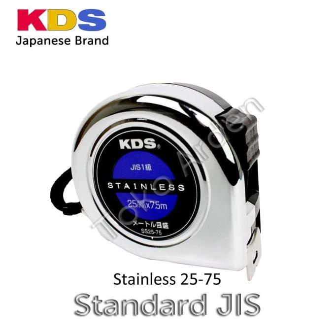 Jual Meteran KDS STAINLESS 25 (SS 2575) / KDS Measuring Tape Japan