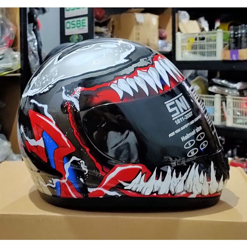 Jual helm fullface KBR identik KYT K2 RIDER VENOM SPECIAL EDITION