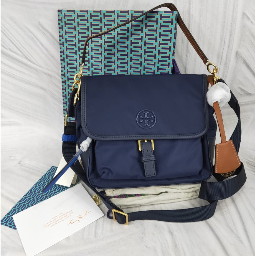 Tory burch tilda outlet nylon crossbody navy