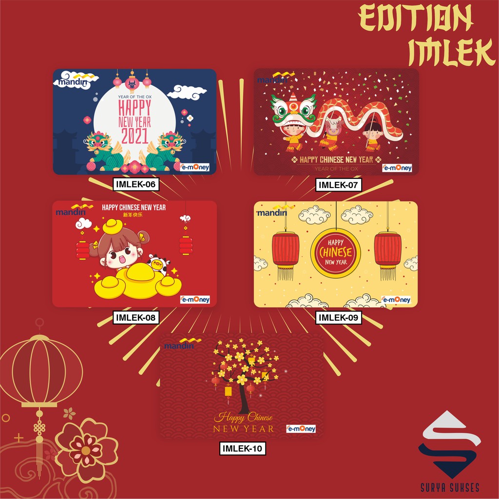 Jual Custom Emoney Imlek 2021 / E-toll Card Mandiri / Chinese New Year ...
