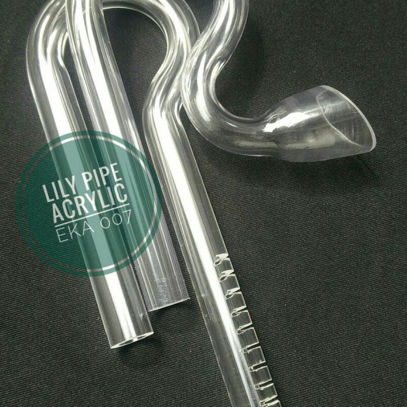 Acrylic lily outlet pipes