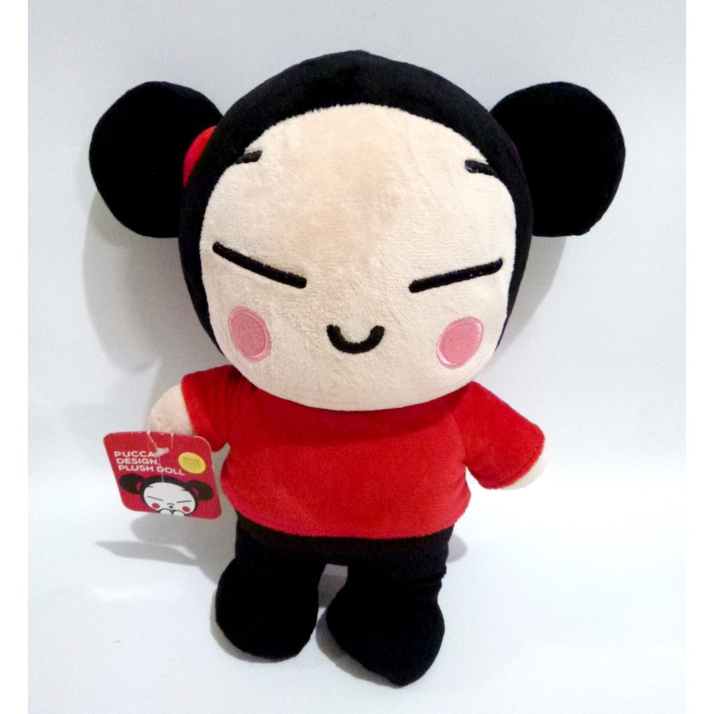 Original PUCCA Délicieux Einkaufs-Tasche Sac Coton PVC Turquoise Motif