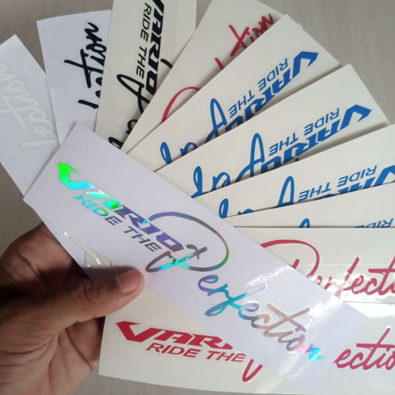 Jual Sticker Cutting Stiker Cutting Tulisan Vario Ride The Protection