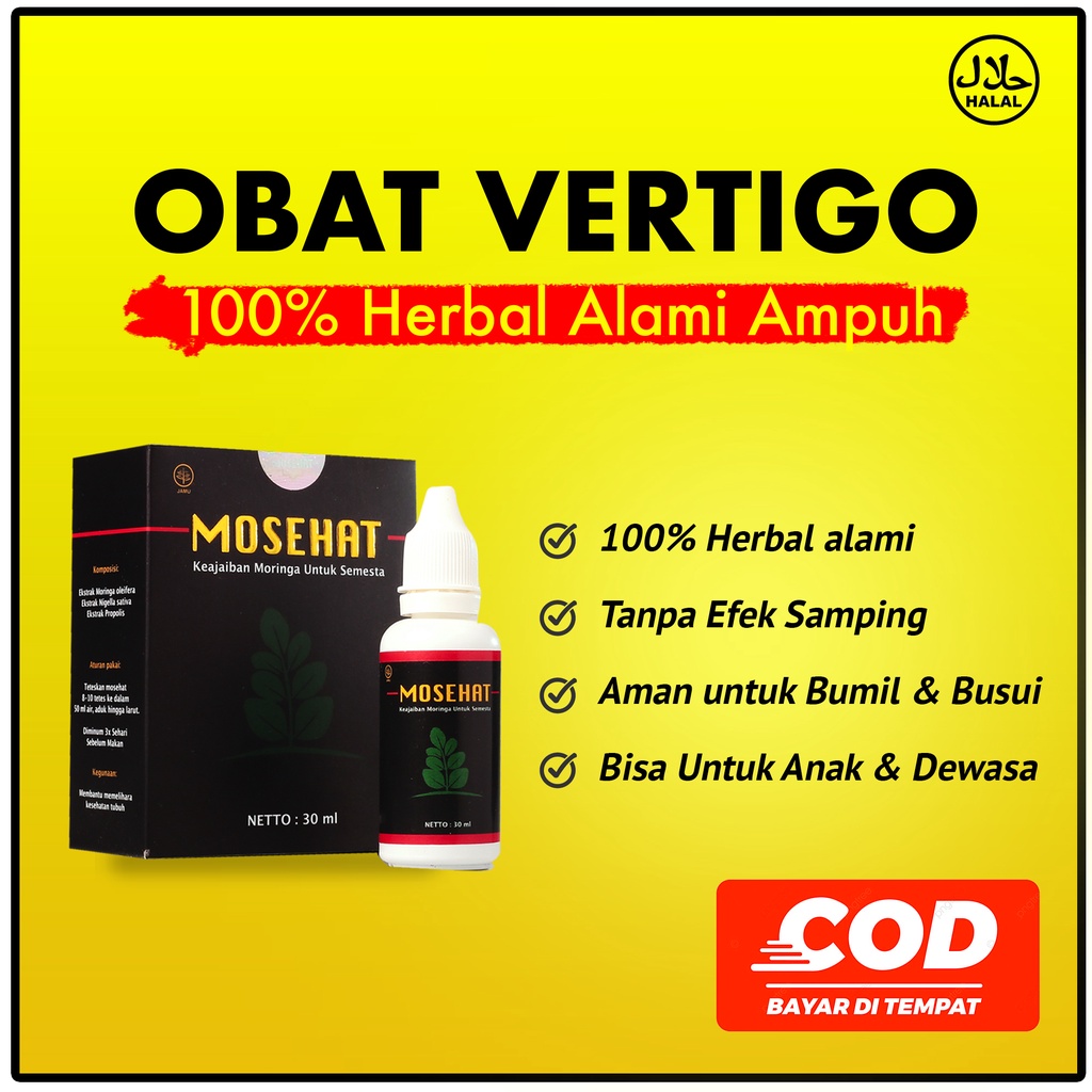 Jual Obat Vertigo Herbal Ampuh Alami Mosehat Obat Vertigo Sakit