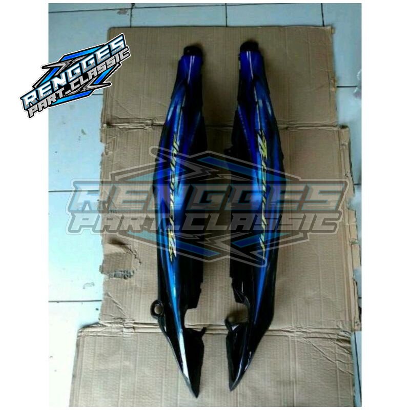 Jual Body Box Samping Jupiter Z New Set Striping Biru Shopee Indonesia