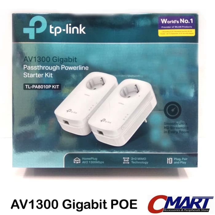 Jual TP-Link TL-PA8010P KIT TPlink AV1200 Gigabit Powerline Extender