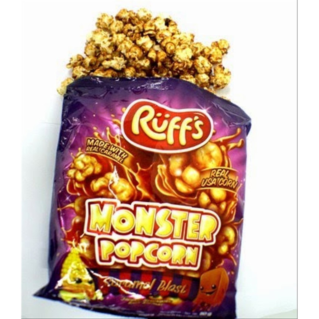Jual Popcorn Caramel Blast Ruffs Monster Popcorn 80 gr | Popcorn Manis ...