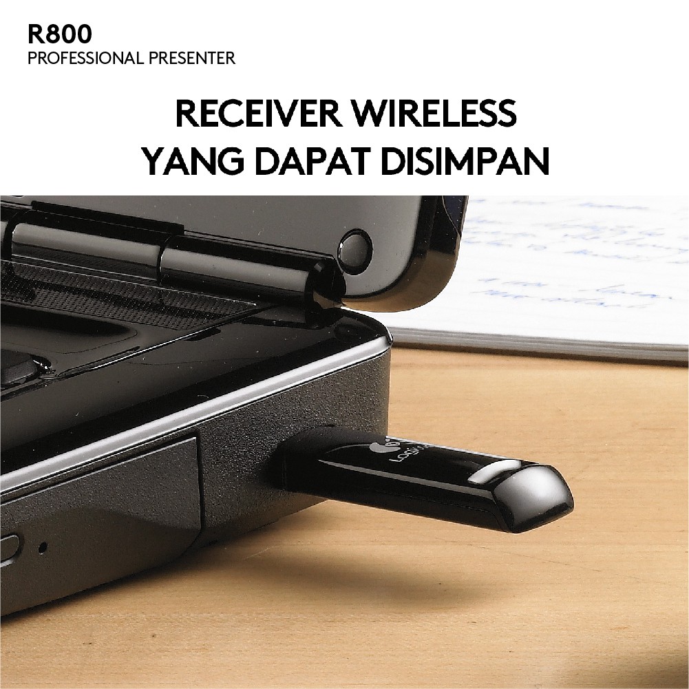 Logitech R800 Profesional Pointer Presenter Green Light Laser (6)