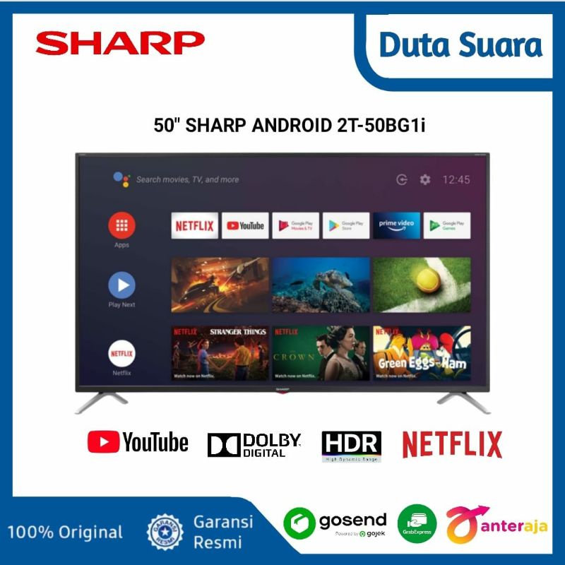 Jual SHARP 50 INCH 2TC50BG1i Full HD Android TV Garansi Resmi Shopee