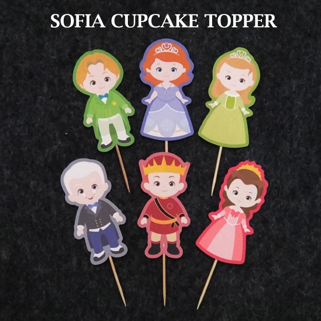Jual Princess Sofia the First Cupcake Topper | Shopee Indonesia