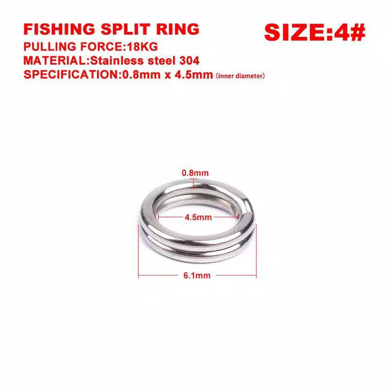 Jual Split Ring Fishing Mancing Pancing Kili-kili Swivel | Shopee Indonesia
