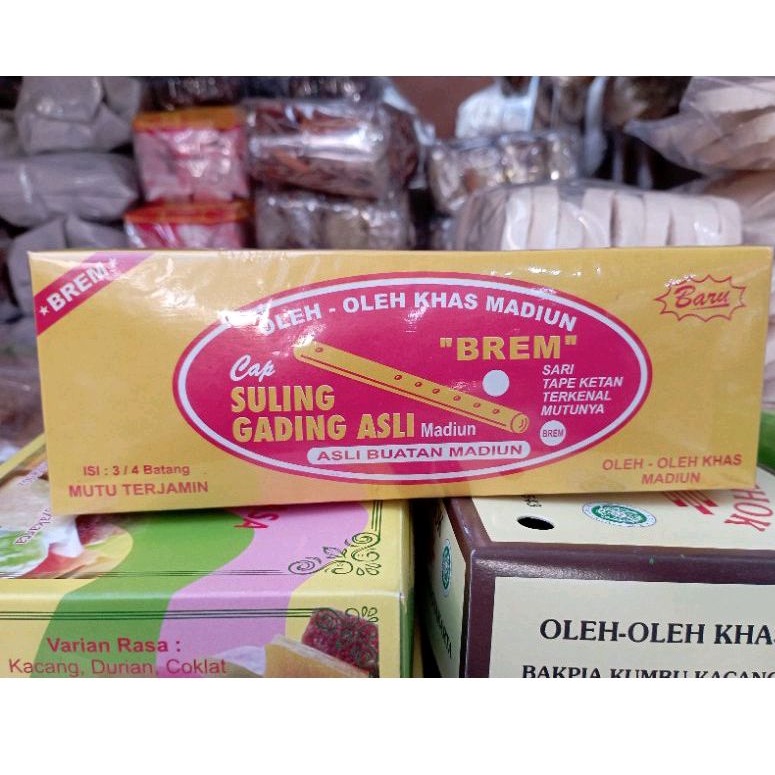 Jual Brem Suling Gading oleh oleh khas Madiun sari tape ketan Shopee