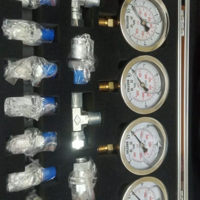 Jual Hydraulic Pressure Gauge Test Alat Berat/Tester Kit Hydraulic 4 ...