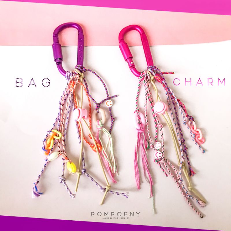 Jual Bag Charm / Carabiner Bag Charm / Tali Tas / Keychain / Bags Charm