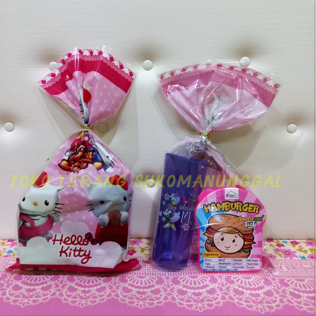 Jual Paket bingkisan souvenir ulang tahun karakter anak gelas karakter ...