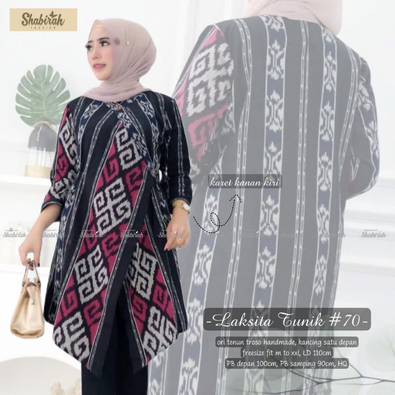 Jual Laksita Tunic Etnic Ori Tenun Troso Handmade Ori Berlabel