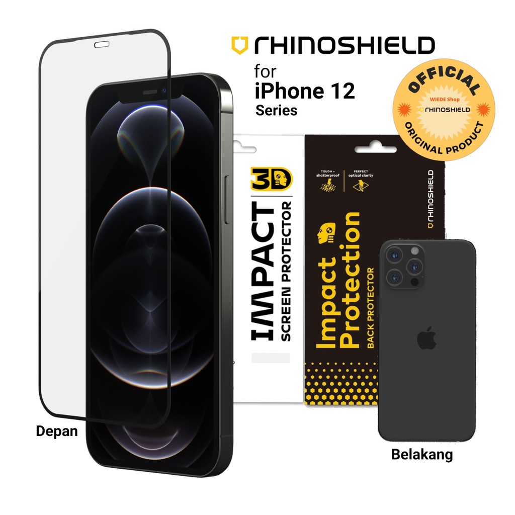 Jual Screen Protector iPhone 13 Pro Max Mini 12 Pro Max RHINOSHIELD 3D