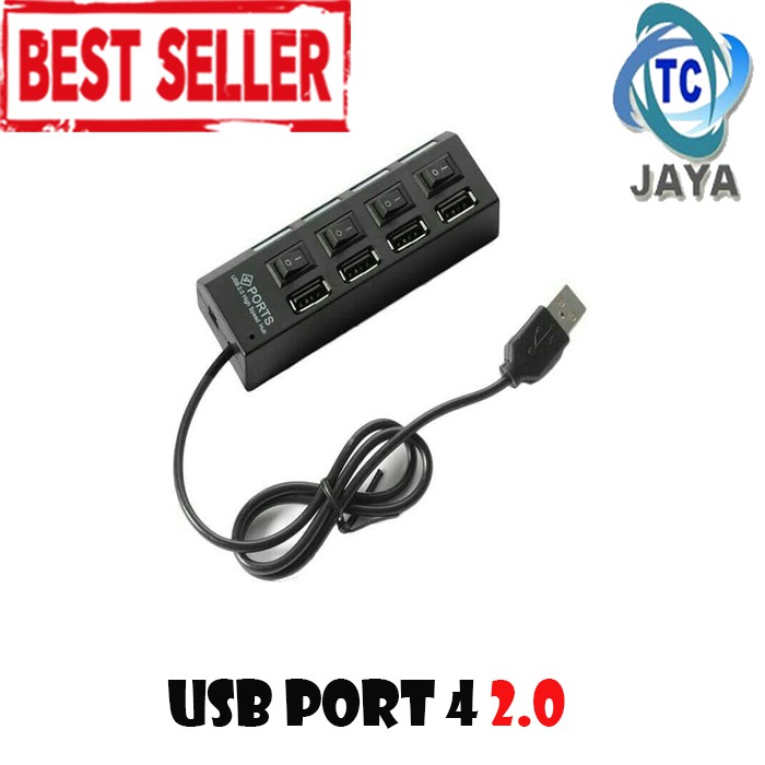 Jual USB HUB 4 PORT On Off High Speed Usb 2.0 | Shopee Indonesia