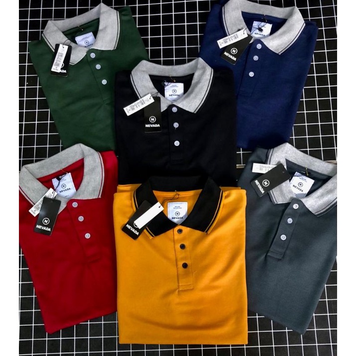 Jual Kaos Polo Shirt Kerah Kaos Polos Atasan Berkerah Nevaadaa Shirt ...