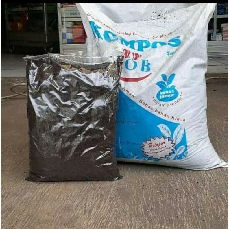 TOB kompos repack, kompos 2 kg, media tanam subur