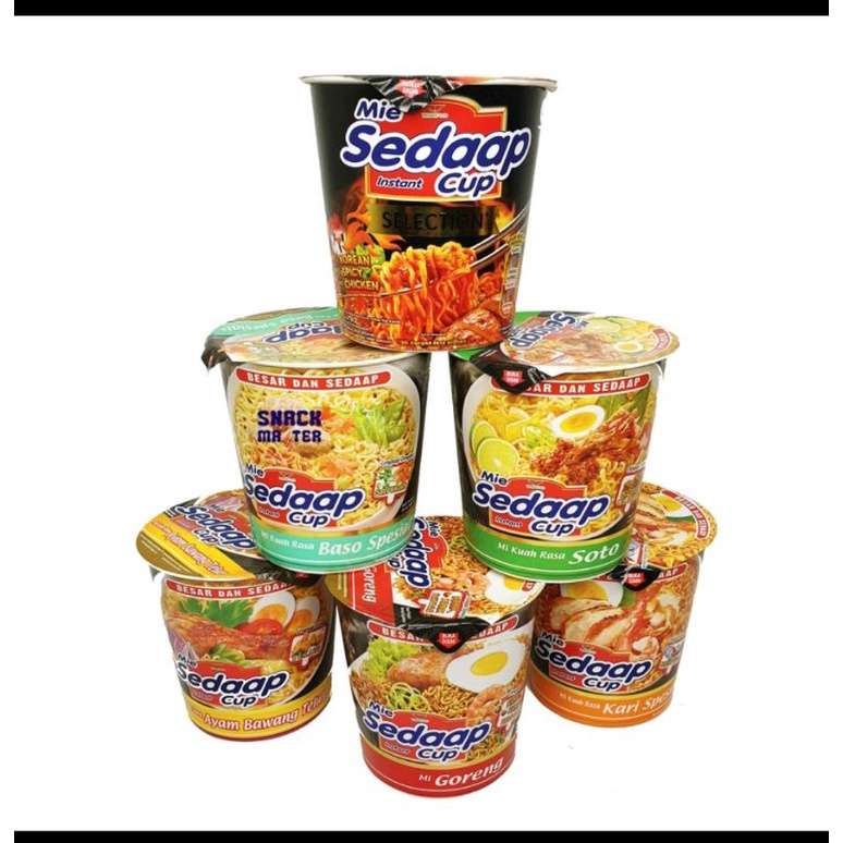 Jual Mie Sedap Cup Banyak Varian Rasa Komplit Stok Banyak Shopee Indonesia