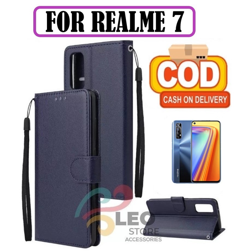 Jual DOMPET HP UNTUK REALME (2020) NEW LEATHER FLIP CASE REALME