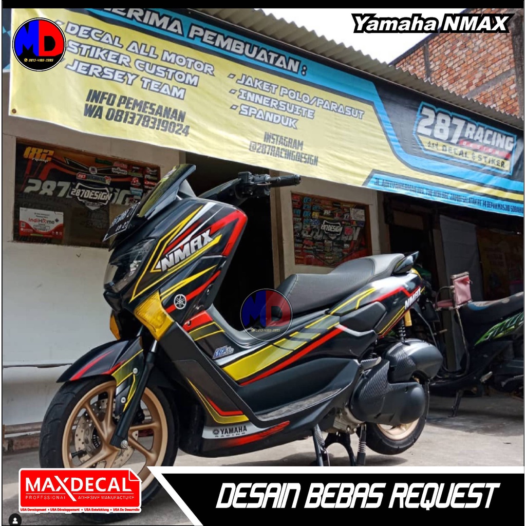 Jual 0184 Sticker Decal Nmax terbaru - sticker variasi Nmax | Shopee ...