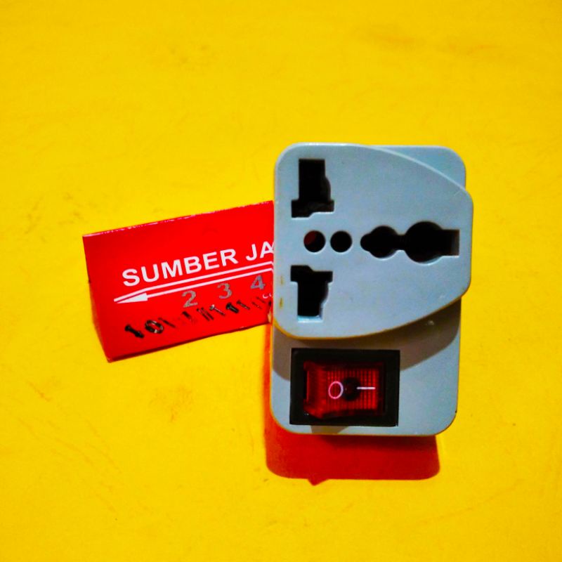 Jual sakalar / steker / adaptor lampu universal ADA TOMBOL ON OFF ...