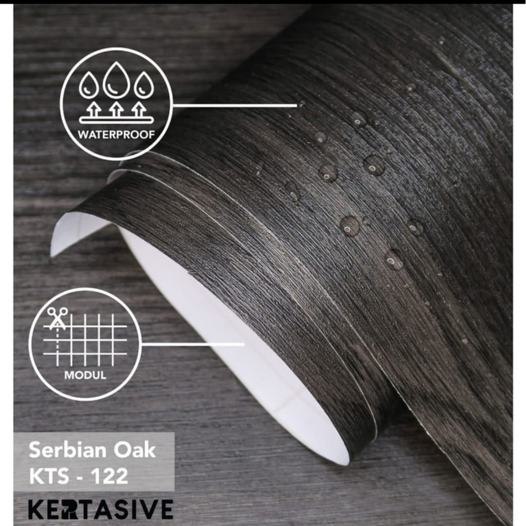Jual Serbian Oak KERTASIVE PVC Interior Film - 1 Roll (50 meter ...