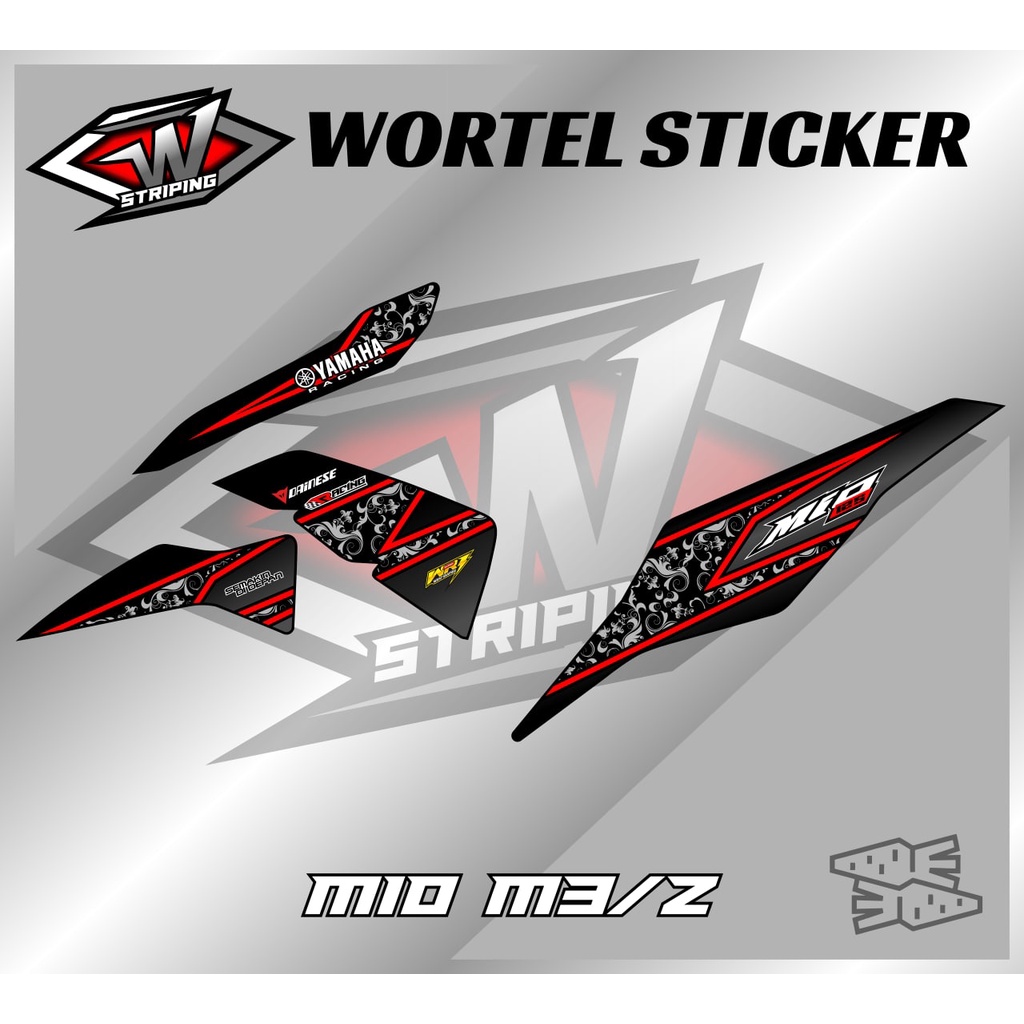 Jual Striping Mio M3-Stiker Lis Decal Hologram Motor Mio M3/Mio Z ...