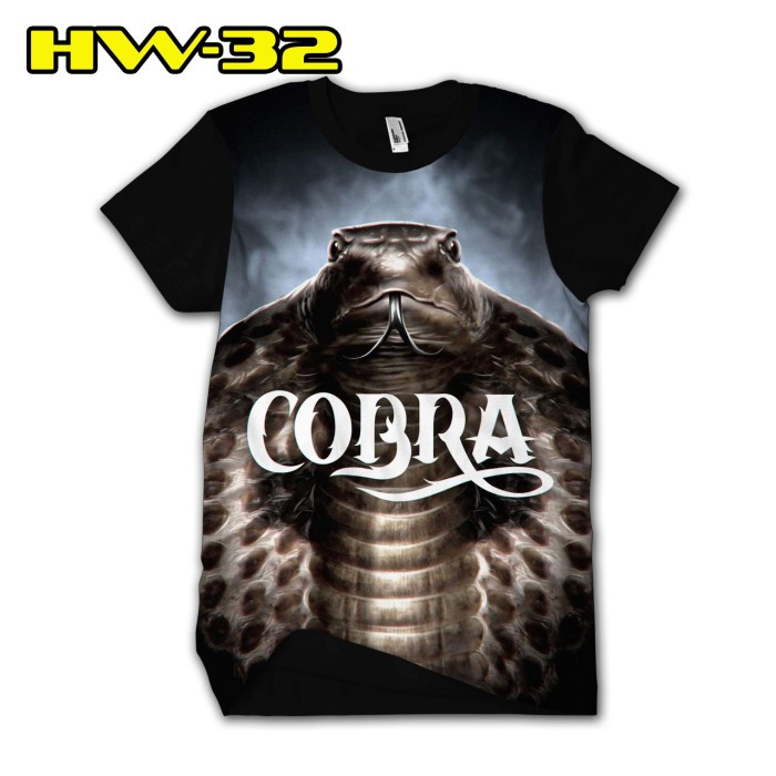 Jual Kaos Cobra Print 3D Mantap Baju ular Bisa custom bebas | Shopee ...