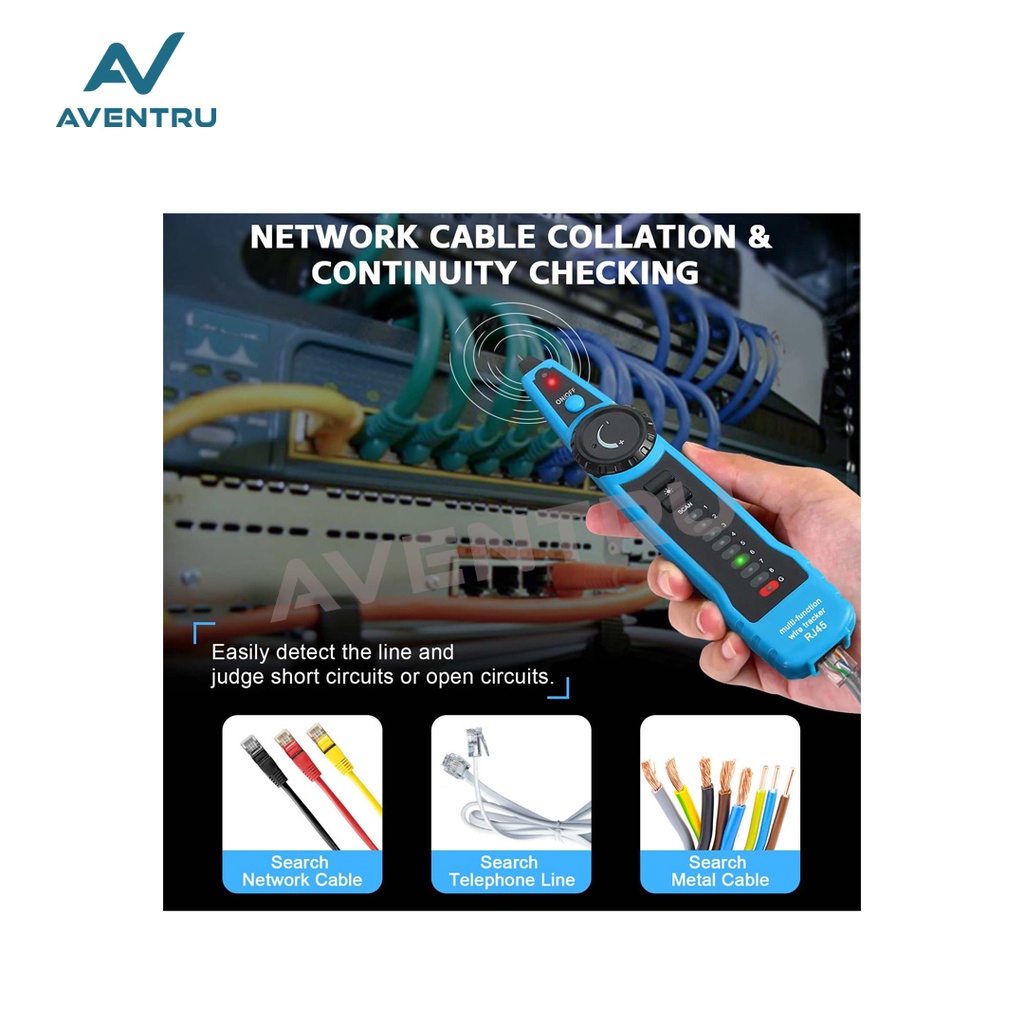 Jual FWT11 Network Wire Tracker RJ45 LAN Cable Tester Locator FWT-11 ...